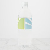 Wunderschöne Katze Noir Chibi Geburtstag Wasserflaschenetikett (Rückseite)