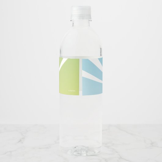 Wunderschöne Katze Noir Chibi Geburtstag Wasserflaschenetikett (Rückseite)