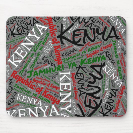 Wunderschöne Kenya Flag Farben Patriotic Mousepad (Vorne)
