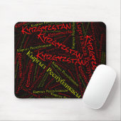 Wunderschöne kirgisische Flaggenfarben Patriotik Mousepad (Mit Mouse)