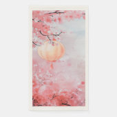 Wunderschöne Kirschblüten-Wasserfarbe Serviette (Vorderseite)