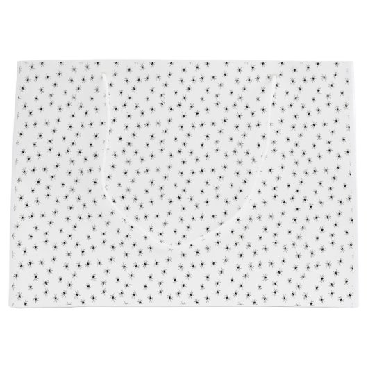 Wunderschöne kleine Spinnen über Halloween Große Geschenktüte (Vorderseite)