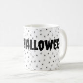 Wunderschöne kleine Spinnen über Halloween Kaffeetasse (VorderseiteRechts)