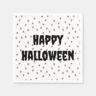 Wunderschöne kleine Spinnen über Halloween Serviette