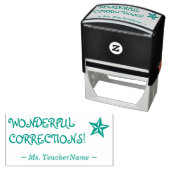 "WUNDERSCHÖNE KORREKTUREN!" Instructor Rubber Brie Permastempel (Beispiel)