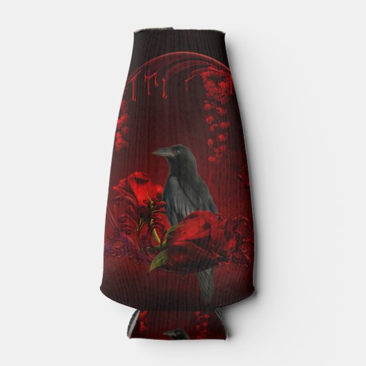 Wunderschöne Krähe Flaschenkühler (Vorderseite)