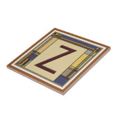 Wunderschöne Kunst & Handwerk Geometric Initial Z Fliese (Seite)