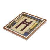 Wunderschöne Kunst & Handwerk Geometrische erste H Fliese (Seite)