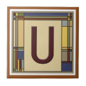 Wunderschöne Kunst & Handwerk Geometrische erste U Fliese (Vorderseite)