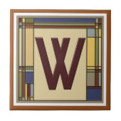 Wunderschöne Kunst & Handwerk Geometrische erste W Fliese (Vorderseite)