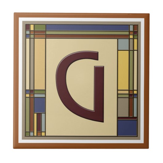 Wunderschöne Kunst und Handwerk Geometrische erste Fliese (Vorderseite)