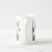 Wunderschöne, kunstkunstkunst Tulpe Blume Porzellantasse (Rückseite)