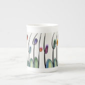 Wunderschöne, kunstkunstkunst Tulpe Blume Porzellantasse (Vorderseite)