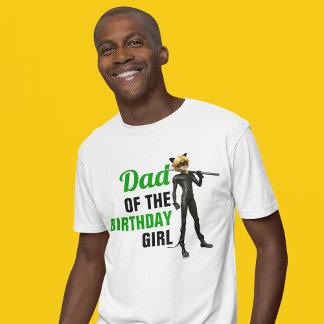 Wunderschöne Ladybug & Cat Noir Geburtstags-Vater T-Shirt