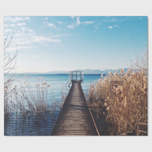 Wunderschöne Landschaft Geschenkpapier (Flach)