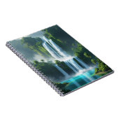 wunderschöne Landschaft Wasserfall Notizblock (Rechte Seite)