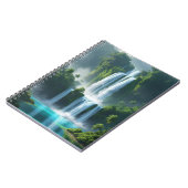 wunderschöne Landschaft Wasserfall Notizblock (Linke Seite)