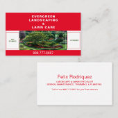 Wunderschöne Landschaftsgärtnerische Foto-Visitenk Visitenkarte (Vorne/Hinten)