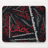 Wunderschöne Laos Flag Farben Patriotic Mousepad (Vorne)