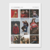 Wunderschöne Life Mulit Foto Holiday Magnet Card (Vorderseite)