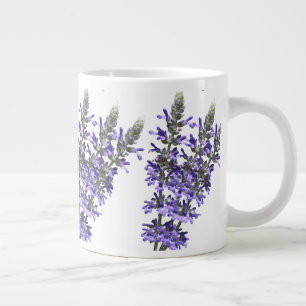 Wunderschöne lila Lavendel-Kräuter-Blume auf Keram Jumbo-Tasse