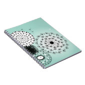 Wunderschöne Lüster Blue Notebook Notizblock (Rechte Seite)