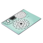 Wunderschöne Lüster Blue Notebook Notizblock (Linke Seite)