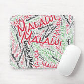 Wunderschöne Malawi Flag Farben Patriotik Mousepad (Mit Mouse)