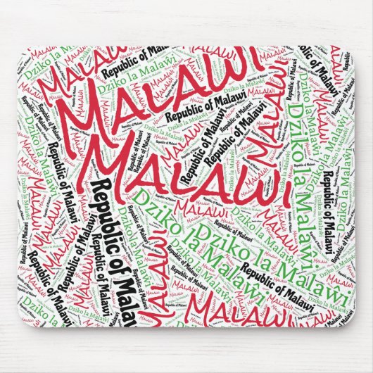 Wunderschöne Malawi Flag Farben Patriotik Mousepad (Vorne)