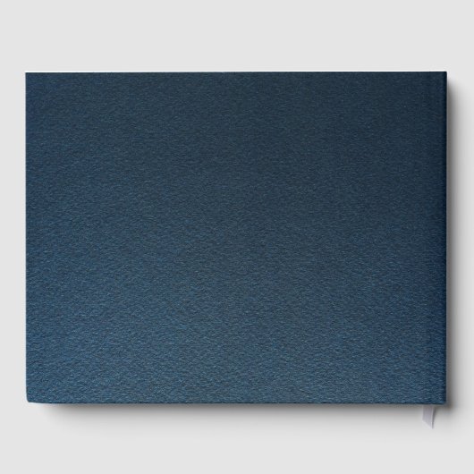 wunderschöne marineblaue und staubige Rose Blume b Gästebuch (Rückseite)