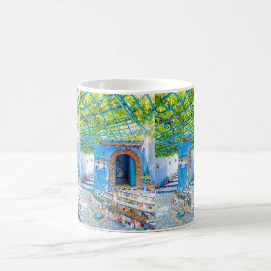 wunderschöne marokkanische Tasse mit farbenfroher  (Mittel)