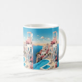 wunderschöne marokkanische Tasse mit farbenfroher  (VorderseiteRechts)