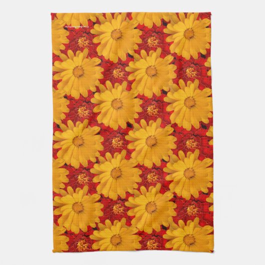 Wunderschöne Medley-Blume Geschirrtuch (Vertikal)