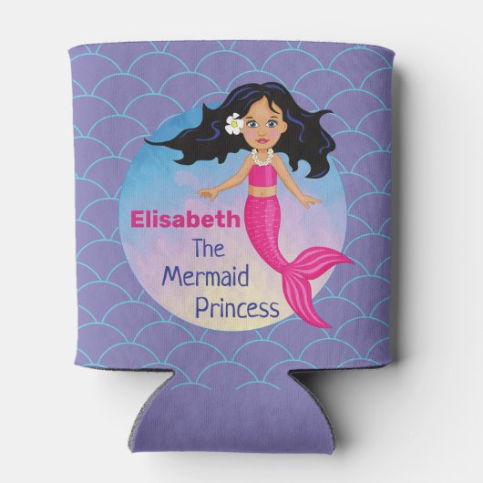 Wunderschöne Meerjungfrau Dosenkühler (Rückseite)