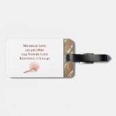 Wunderschöne Meerjungfrau in Rose Gold und Muschel Gepäckanhänger (Rückseite horizontal)