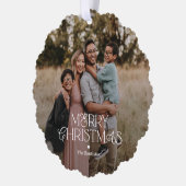 Wunderschöne Mix Ornament Weihnachtskarte (Links)