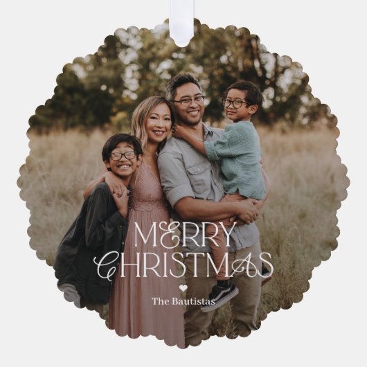 Wunderschöne Mix Ornament Weihnachtskarte Karte (Vorderseite)