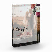 Wunderschöne moderne Ehefrau Definition Überraschu Fotoblock (Links)