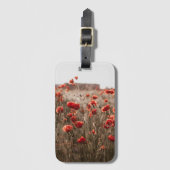 wunderschöne Mohnblüte Gepäckanhänger (Vorderseite Vertikal)