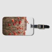 wunderschöne Mohnblüte Gepäckanhänger (Vorderseite (Horizontal))