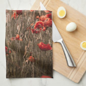 wunderschöne Mohnblüte Geschirrtuch (Viertel Falte)