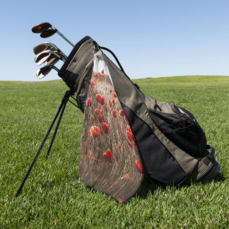wunderschöne Mohnblüte Golfhandtuch