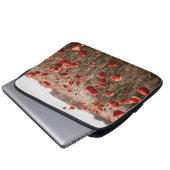 wunderschöne Mohnblüte Laptopschutzhülle (Vorne Knopf)