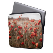 wunderschöne Mohnblüte Laptopschutzhülle (Vorderseite Links)