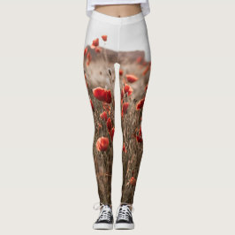 wunderschöne Mohnblüte Leggings