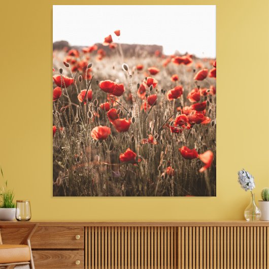 wunderschöne Mohnblüte Leinwanddruck (Insitu (Wohnzimmer))