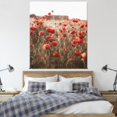 wunderschöne Mohnblüte Leinwanddruck (Insitu (Schlafzimmer))