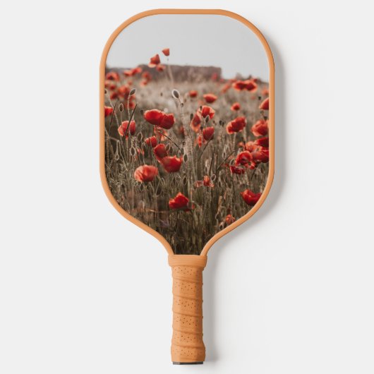 wunderschöne Mohnblüte Pickleball Schläger (Vorderseite)
