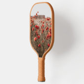 wunderschöne Mohnblüte Pickleball Schläger (Links)