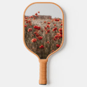 wunderschöne Mohnblüte Pickleball Schläger (Rückseite)